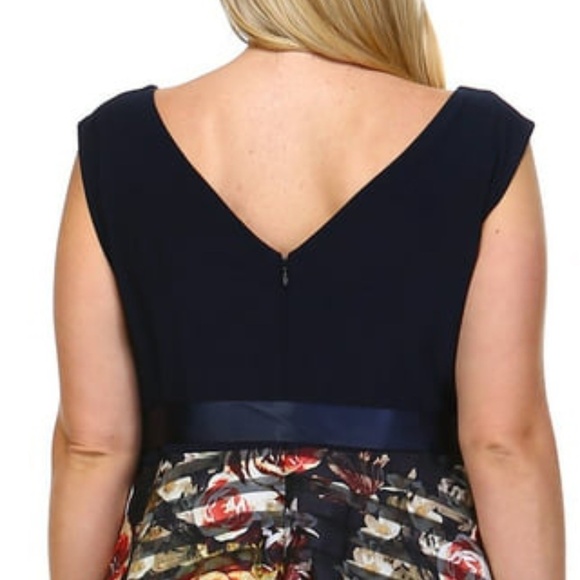 Dress Barn Dress Fancy Party Cocktail Organza Special Occasion w/ Crinoline - Picture 5 of 12